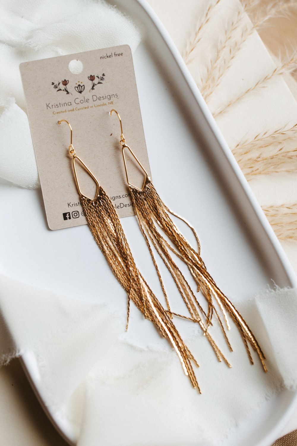Gold Tassle Dangles