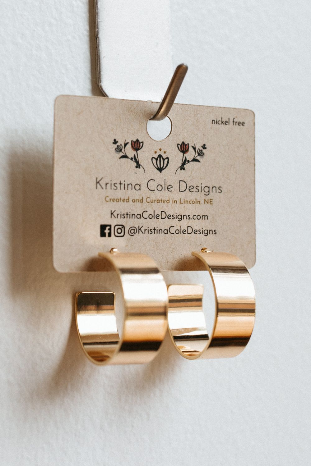 Gold Thick Hoops