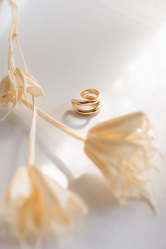 Gold Stacked Ear Cuff