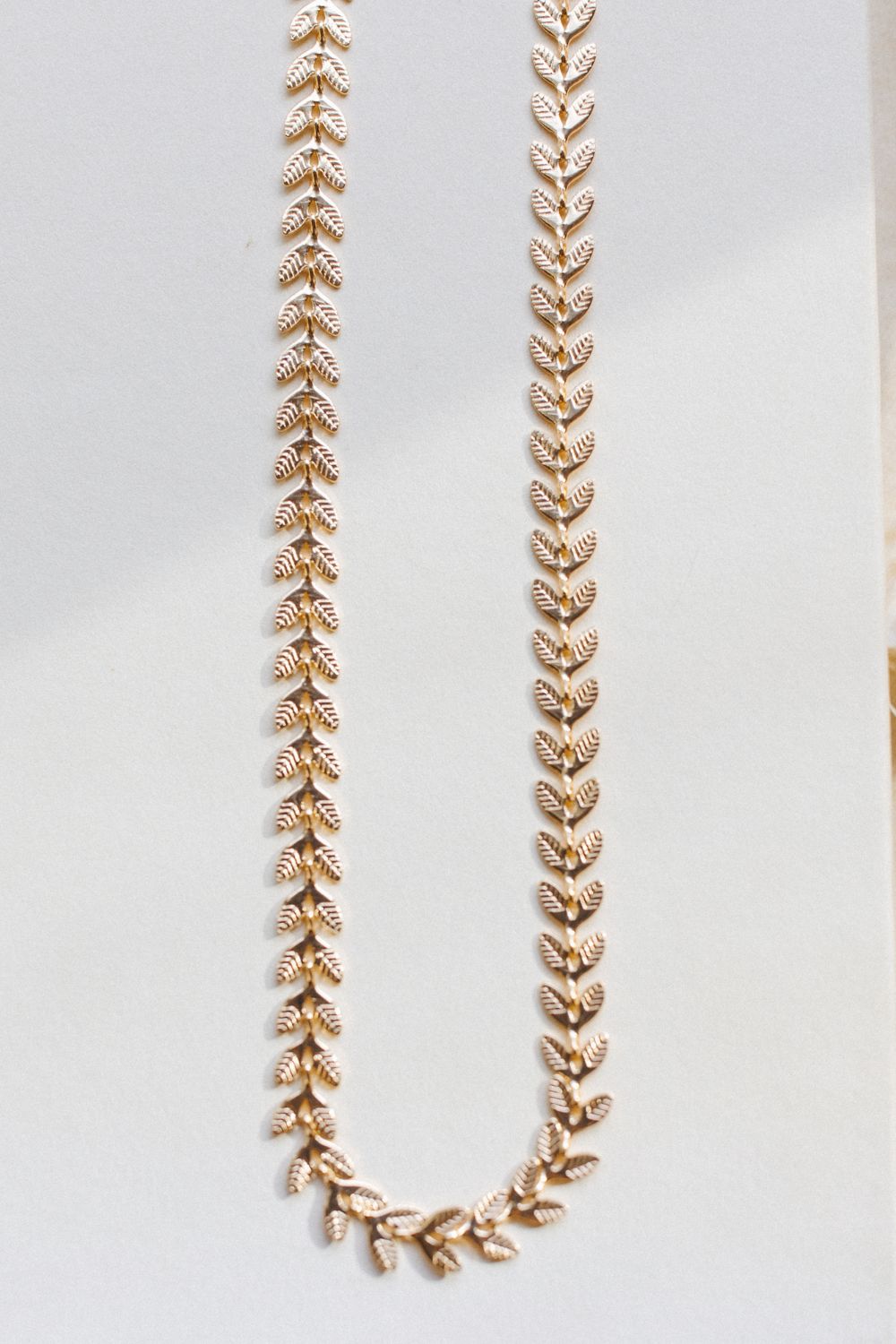 Gold Laurel Leaf Necklace
