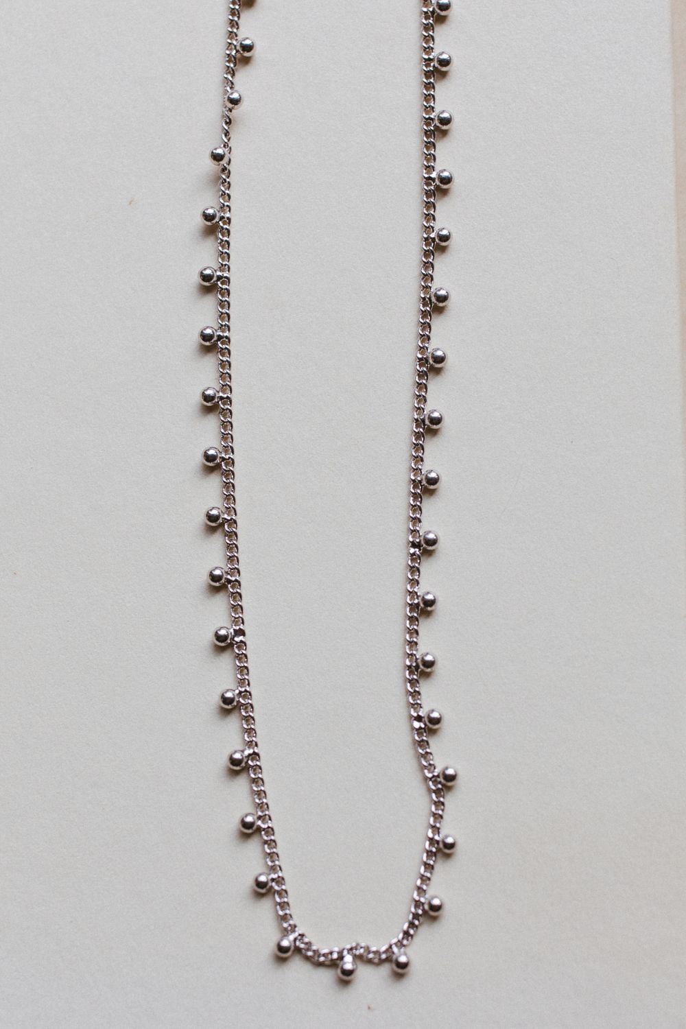 Silver Ball Necklace