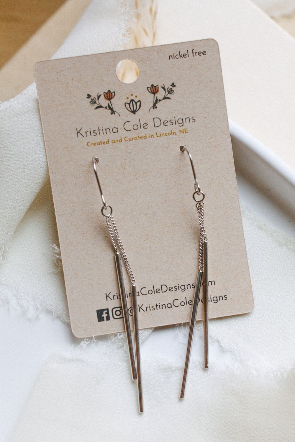 Silver Asymmetrical Dangles