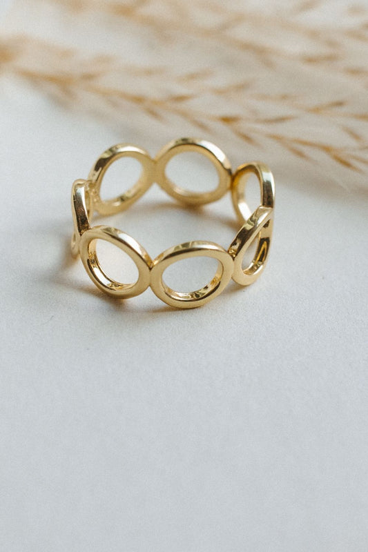 Gold Open Circle Ring