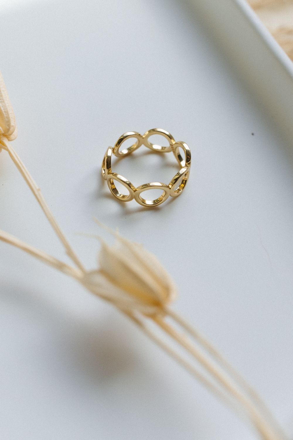 Gold Open Circle Ring