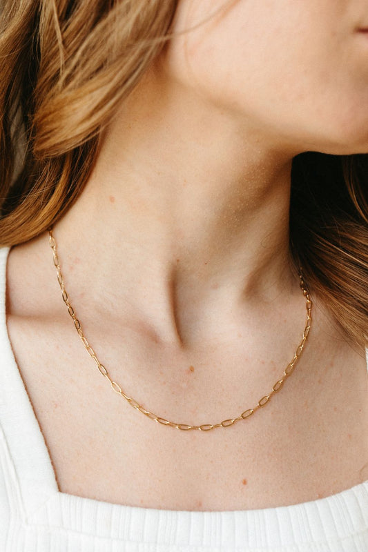 Gold Dainty Chain Necklace