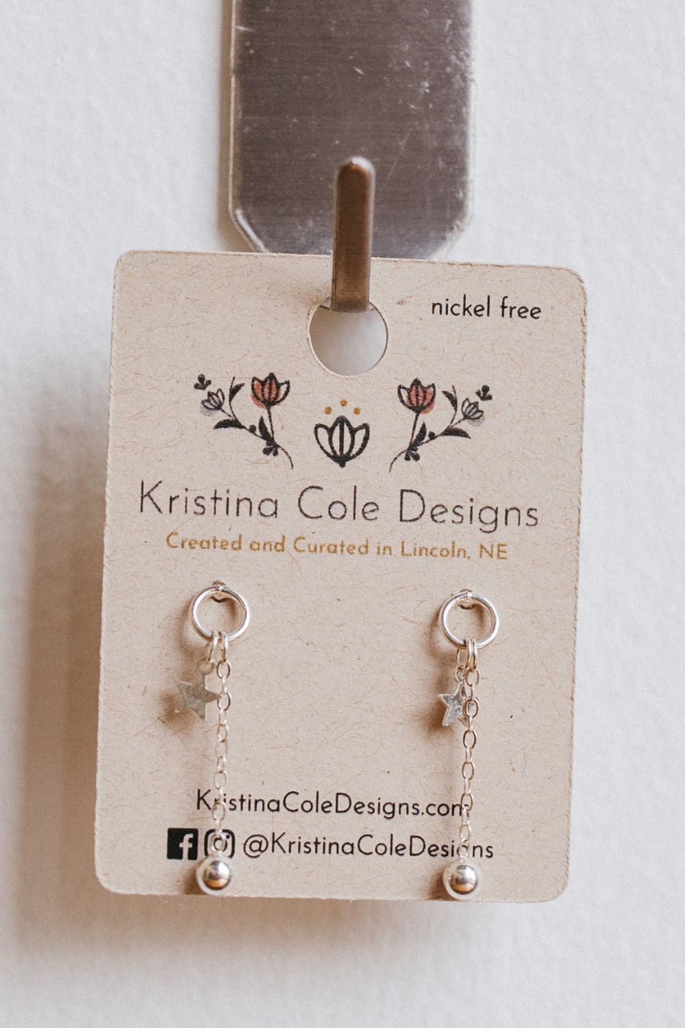 Sterling Silver Star Dangles