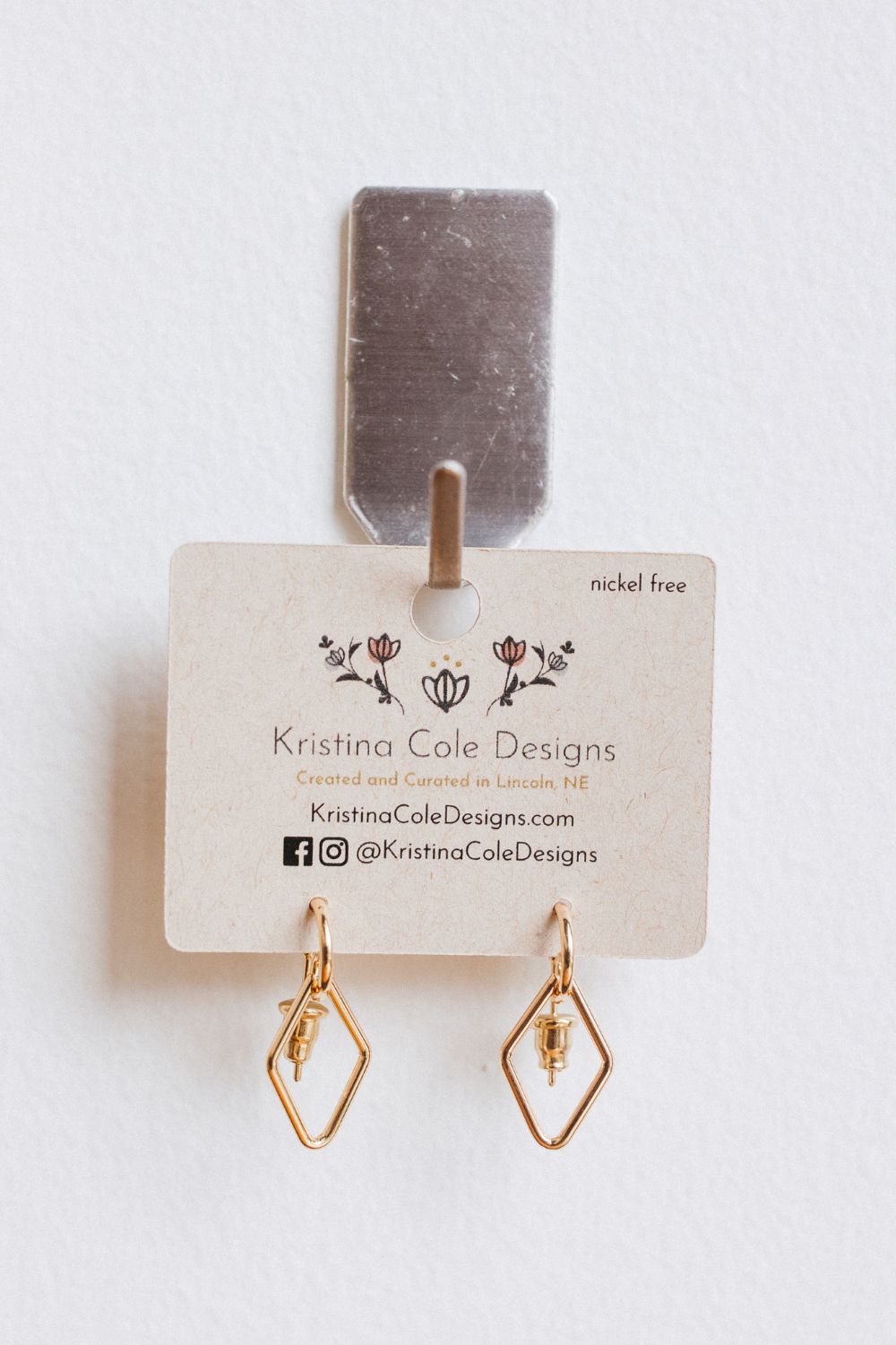 Gold Diamond Dangles