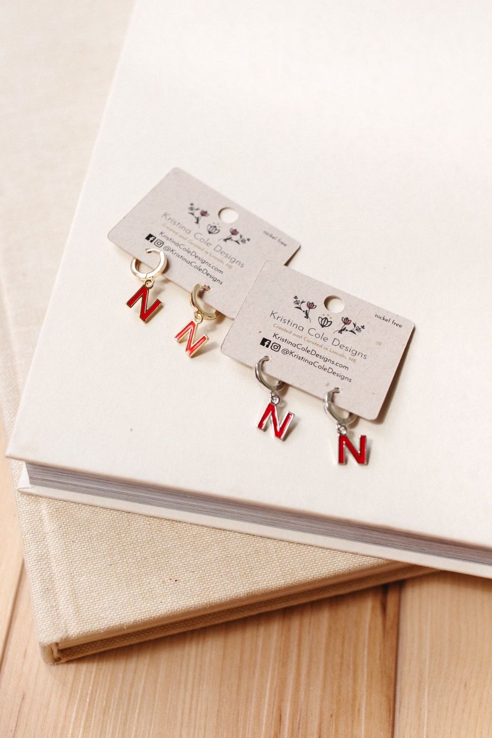 Gold Nebraska Dangles