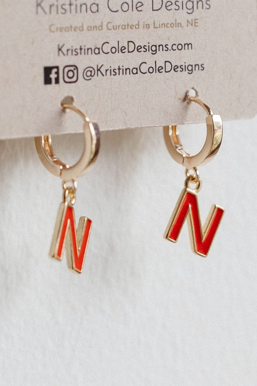 Gold Nebraska Dangles