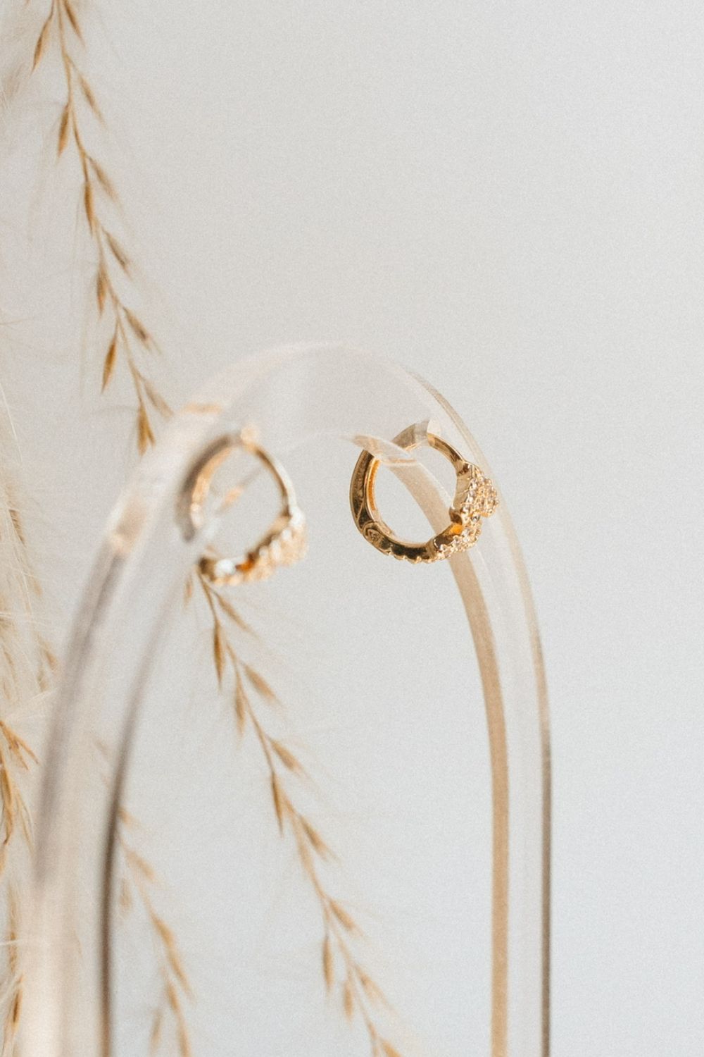 Gold/Diamond Arrow Huggie Hoops