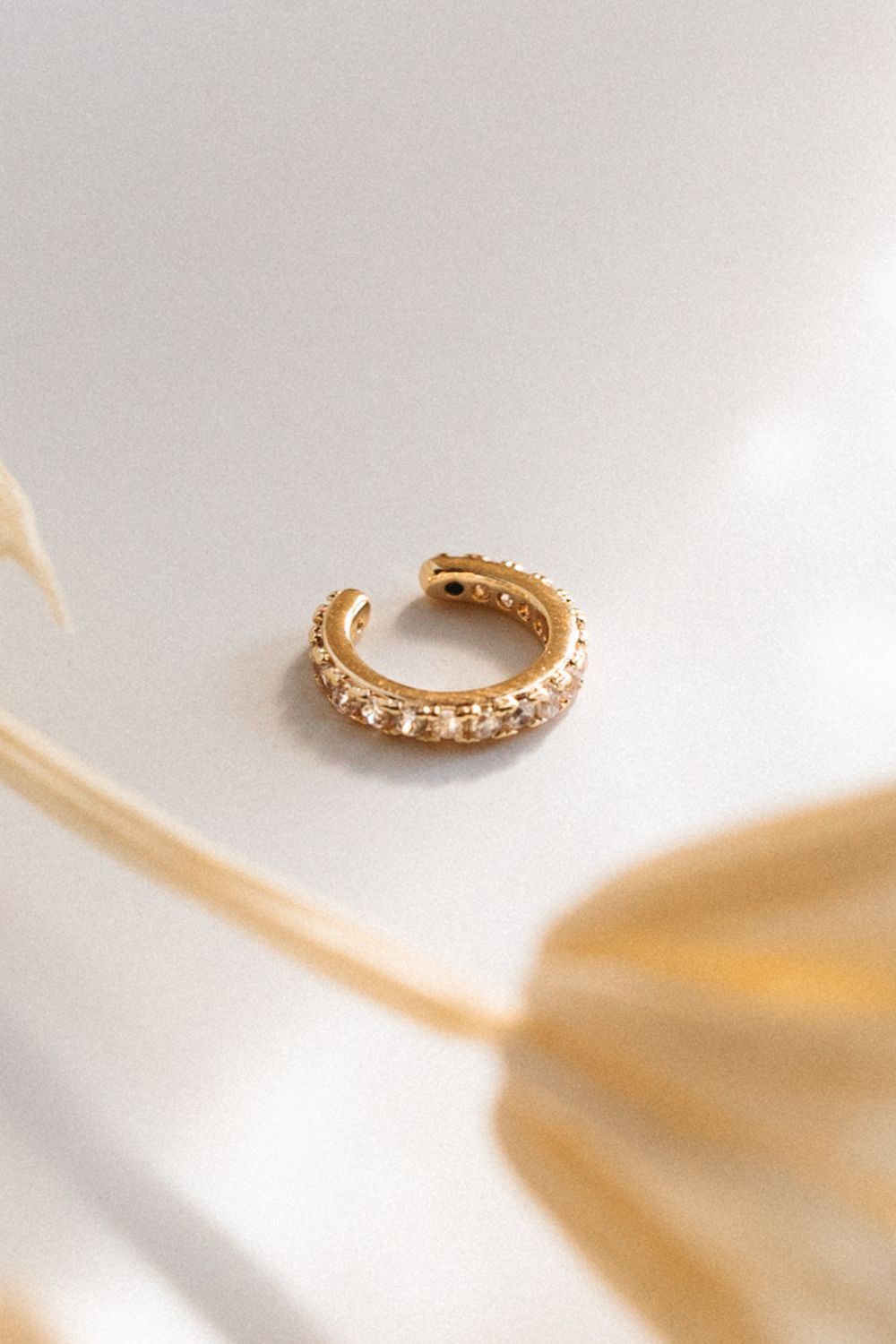 Gold and Diamond Ear Cuff