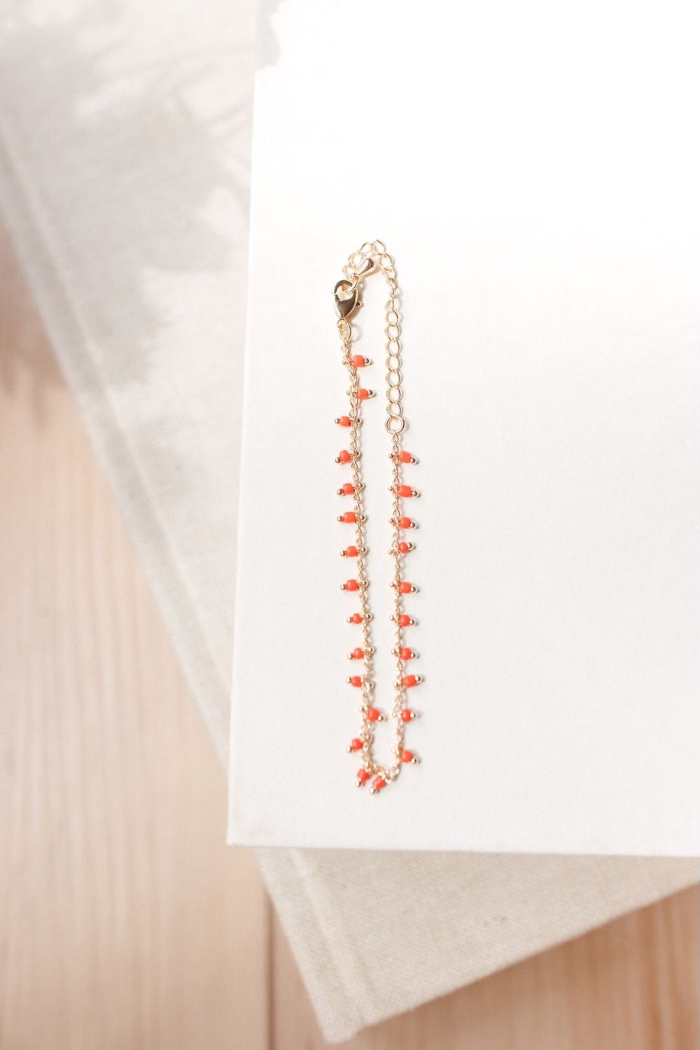 Red Beaded Bracelet