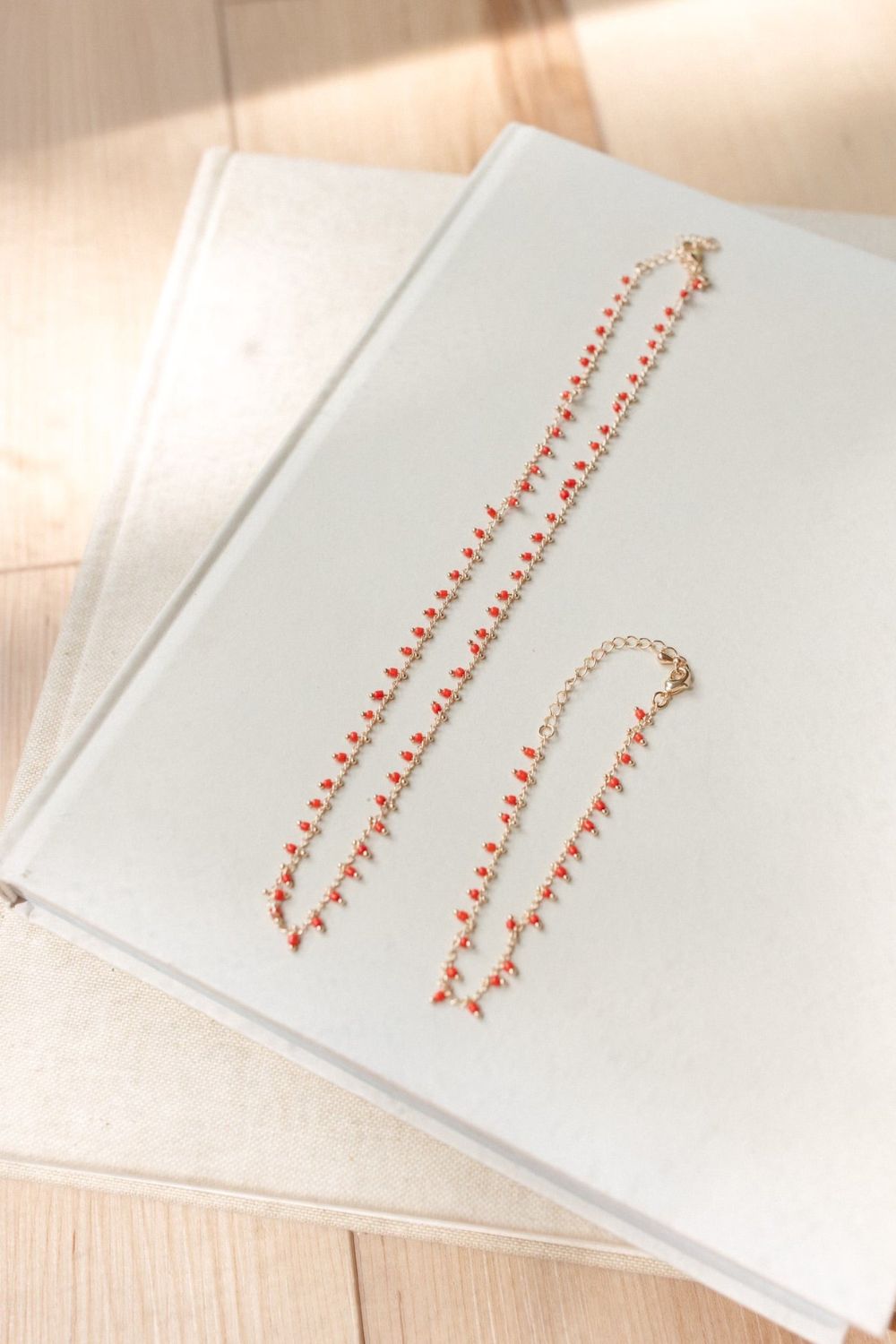 Red Beaded Bracelet