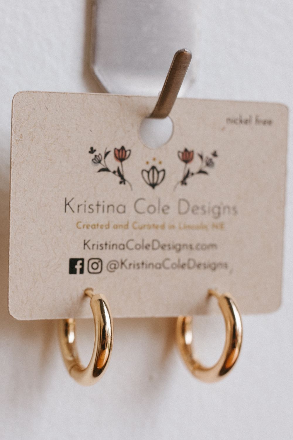 Gold Huggie Hoop