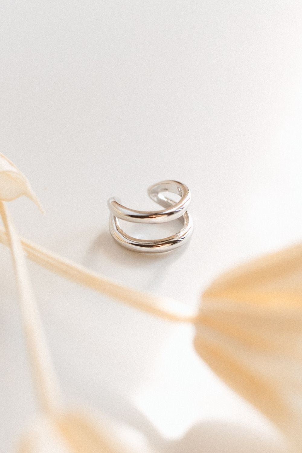 Silver Stacked Ear Cuff