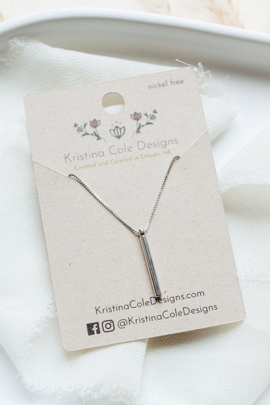 Silver Bar Necklace