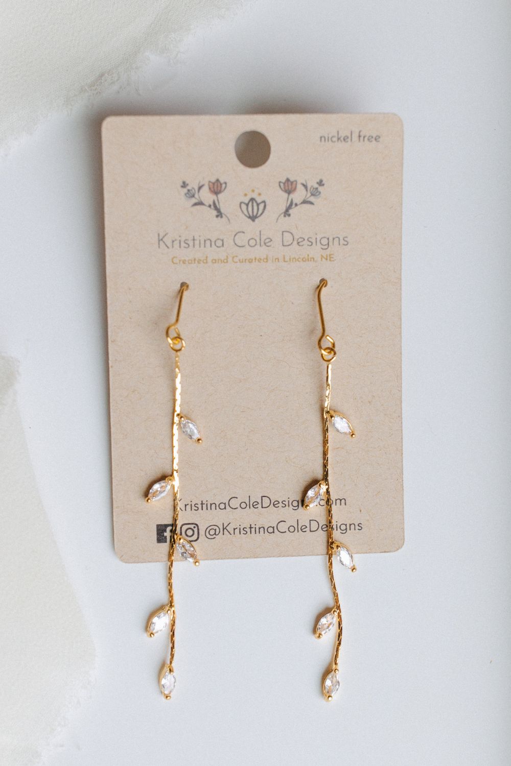 Gold Branch Dangles