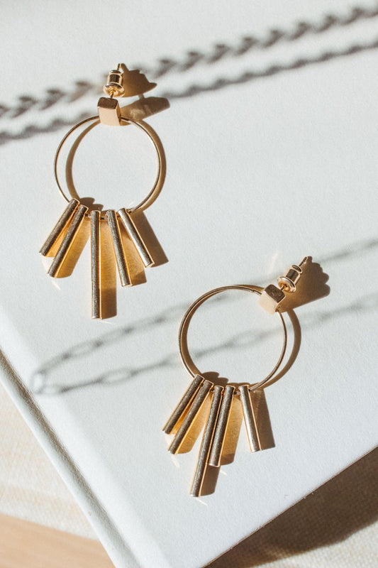 Gold Abstract Dangles