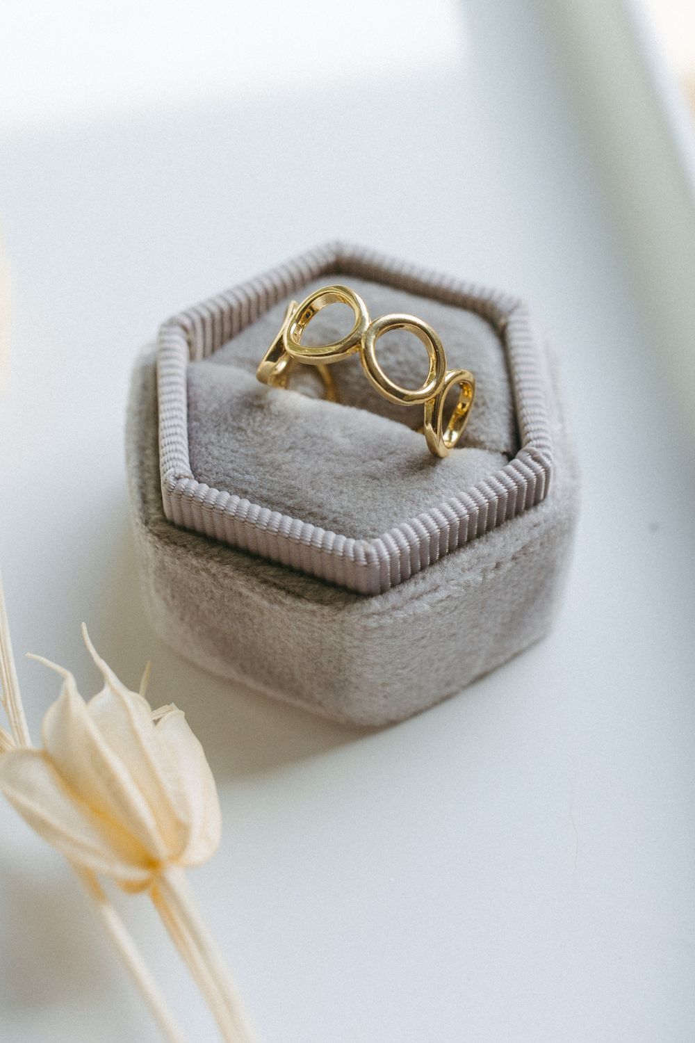 Gold Open Circle Ring