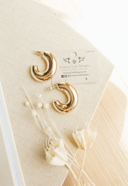 LIMITED RELEASE: Chunky Gold Hoops