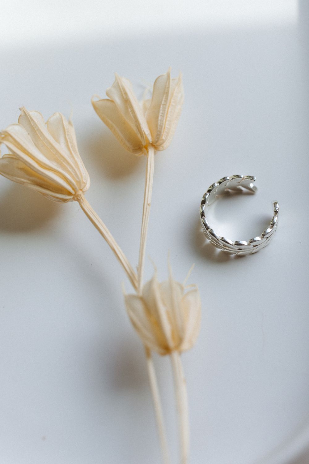 Silver Leaf Ring