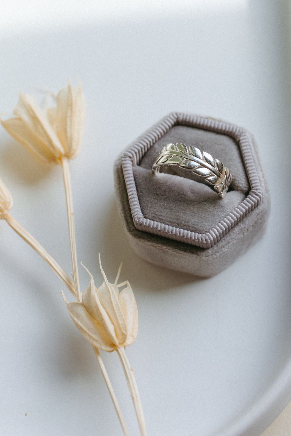 Silver Leaf Ring