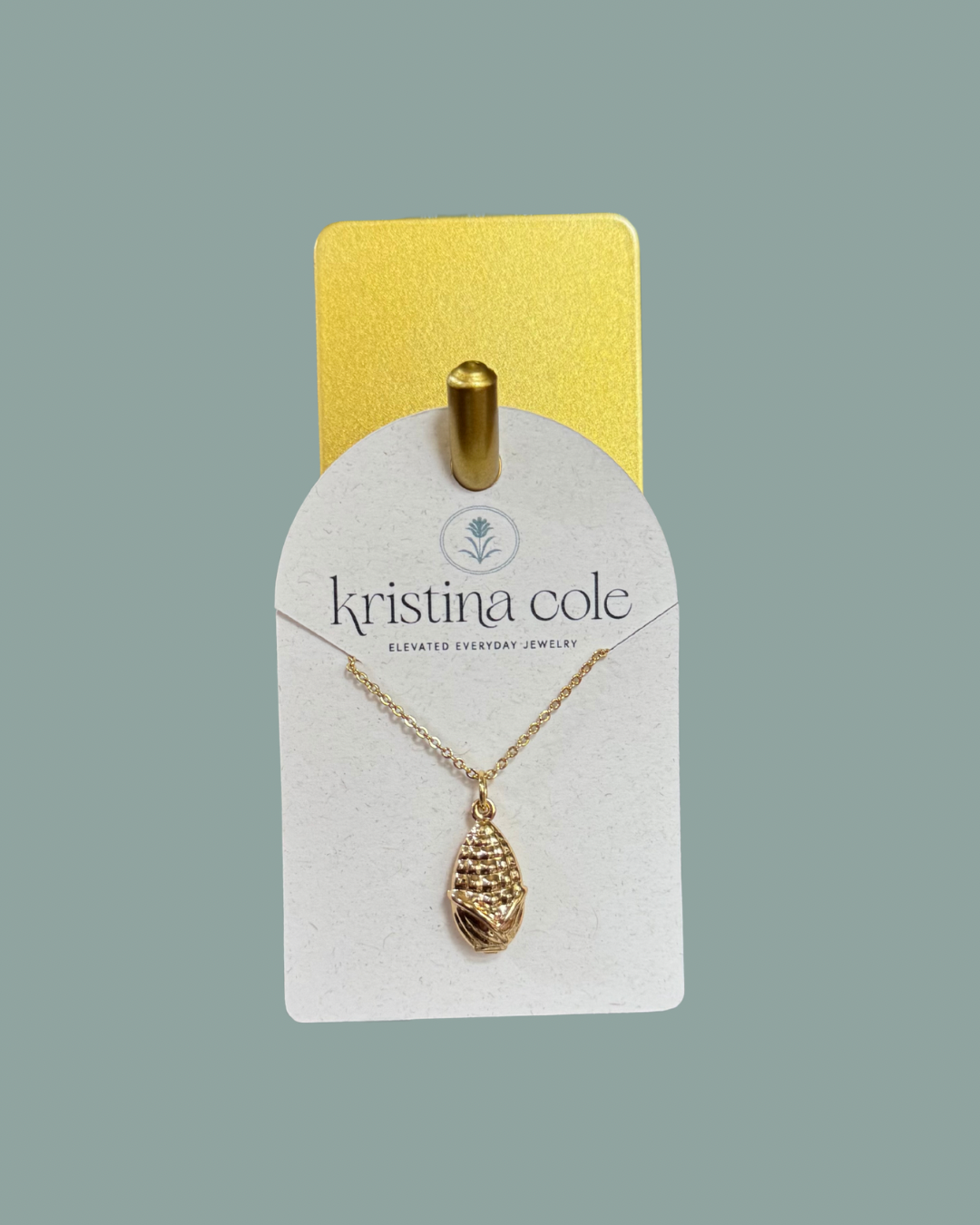 Gold Corn Necklace