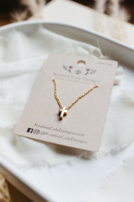 Gold Cross Necklace