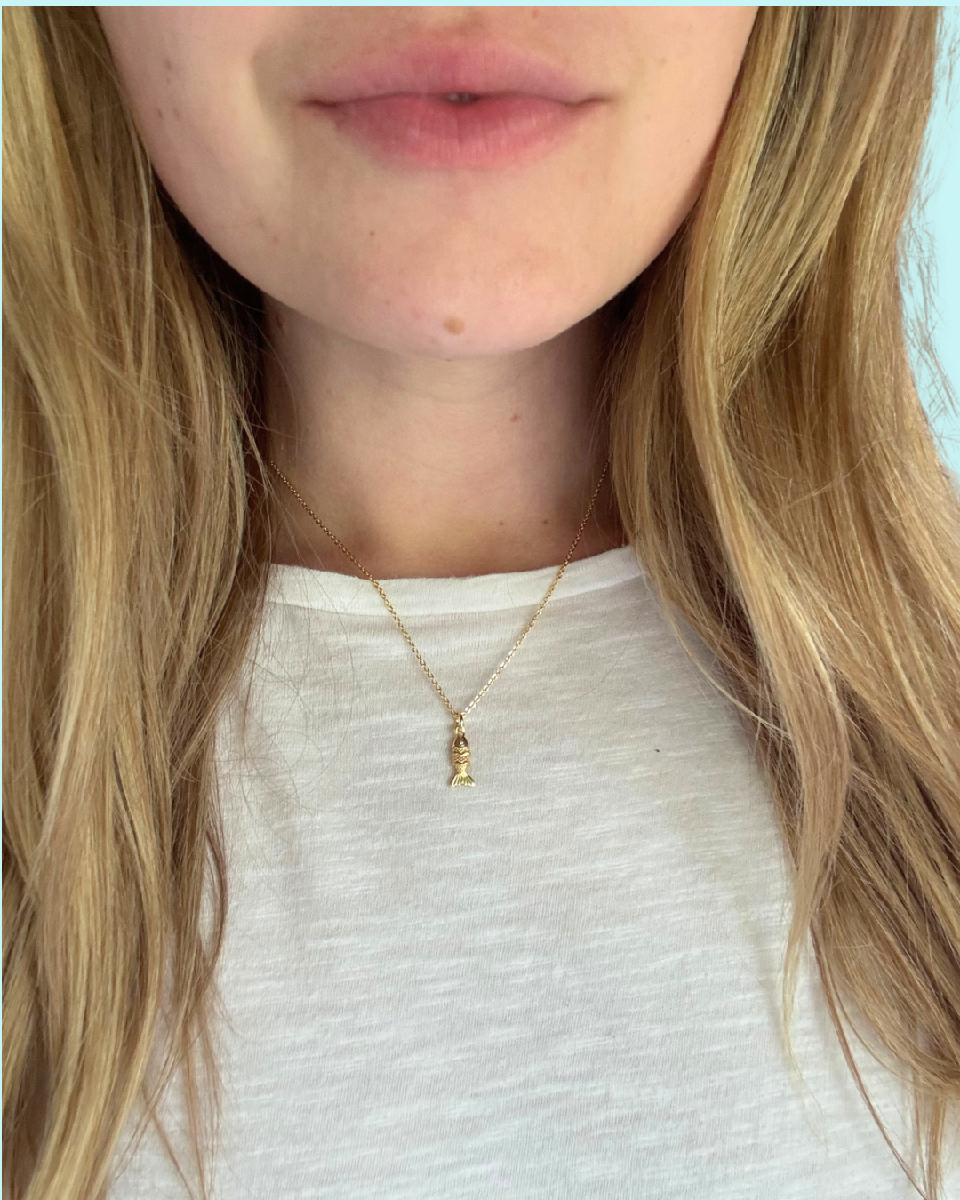Gold Fish Necklace