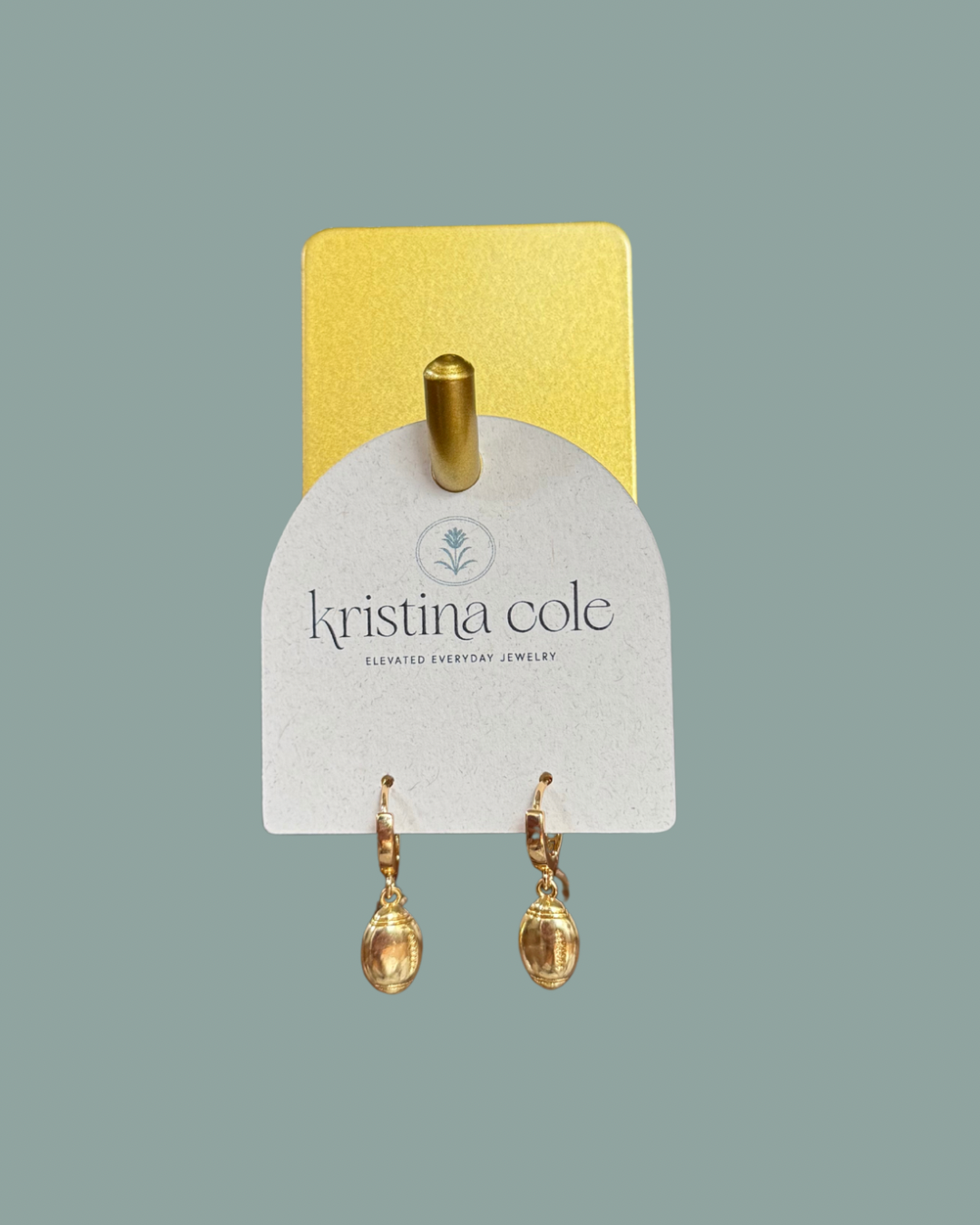 Gold Football Dangles