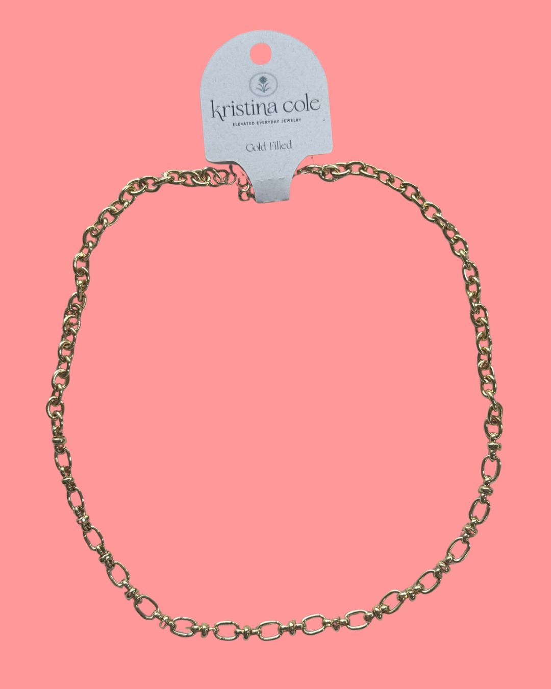 Gold Linked Chain Necklace