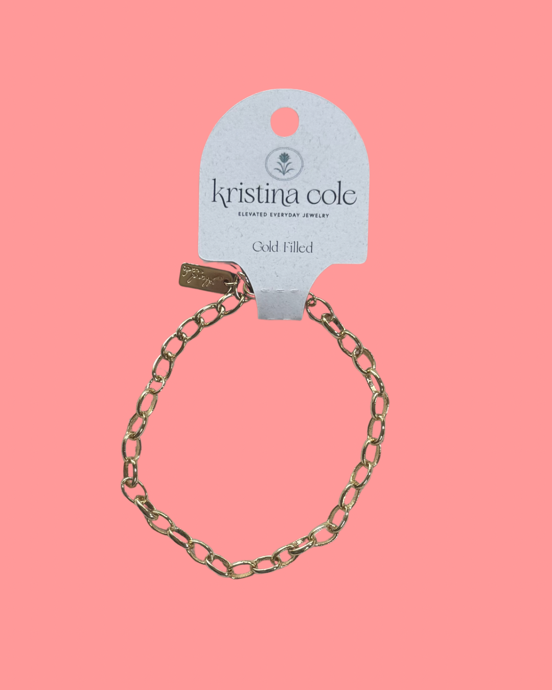 Gold Paperclip Bracelet