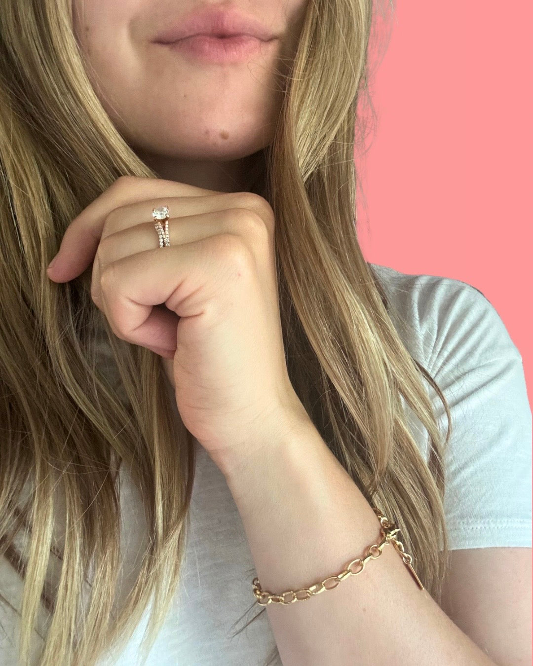 Gold Paperclip Bracelet