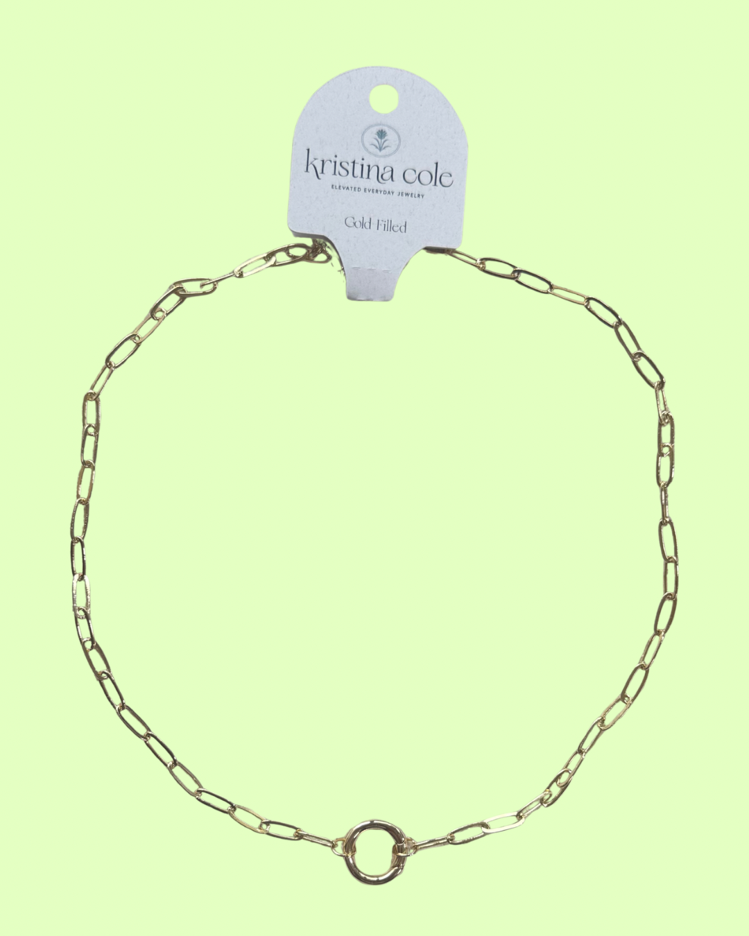 Gold Paperclip Necklace
