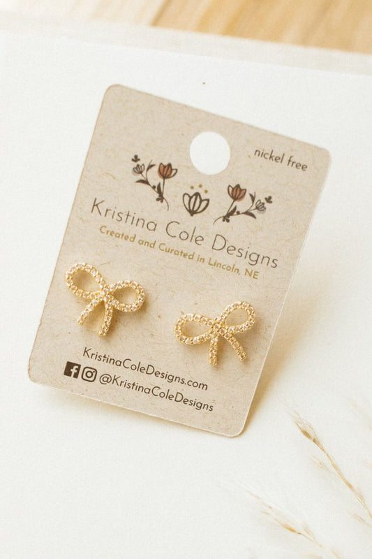 LIMITED RELEASE: Gold Bow Studs