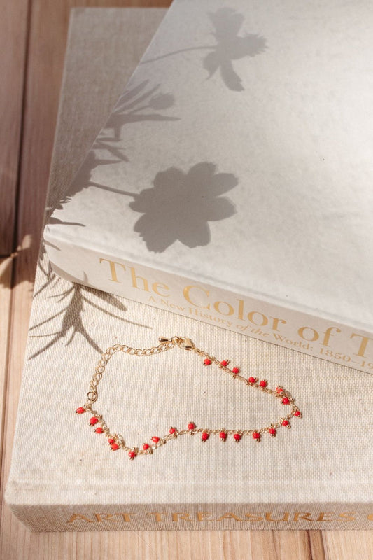 Red Beaded Bracelet