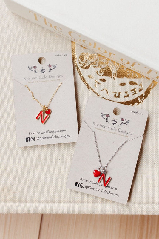 Silver Nebraska Charm Necklace