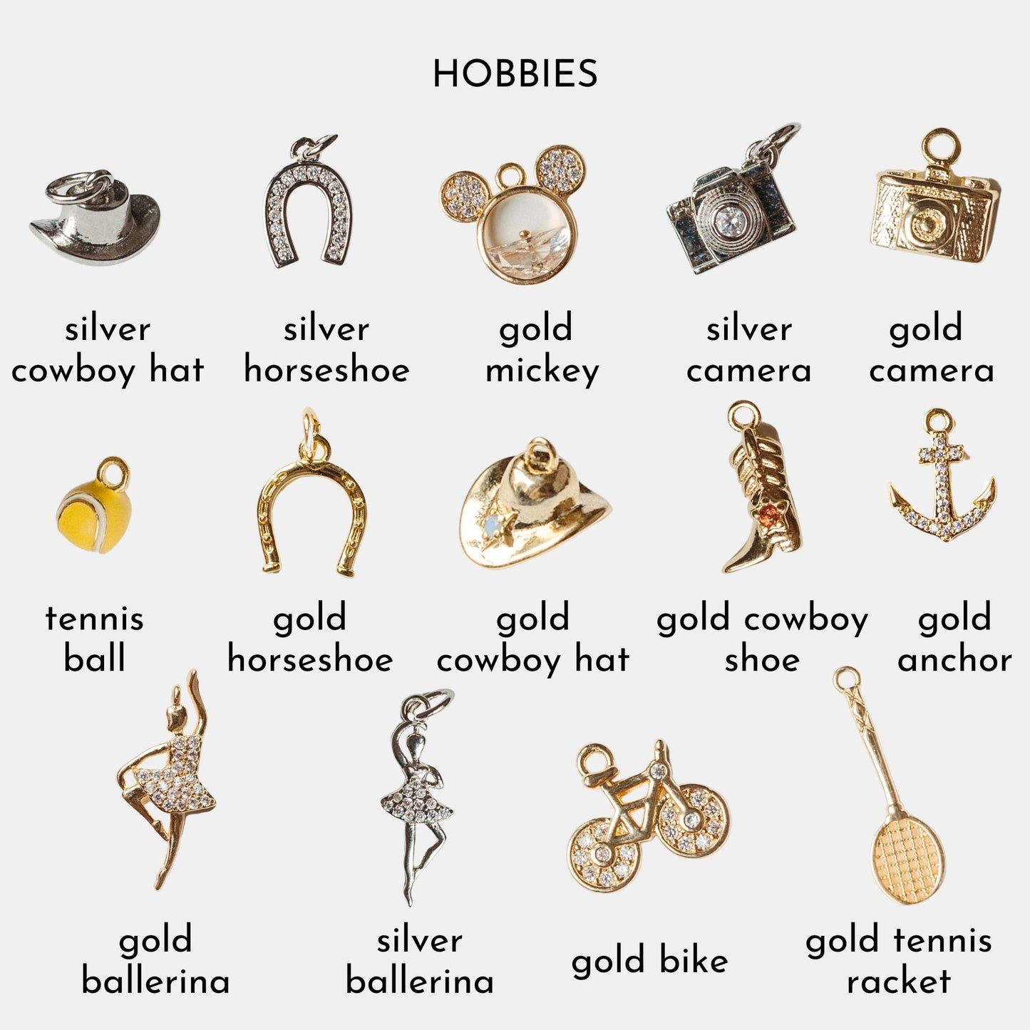 Gold-Filled Paperclip Chain Charm Necklace