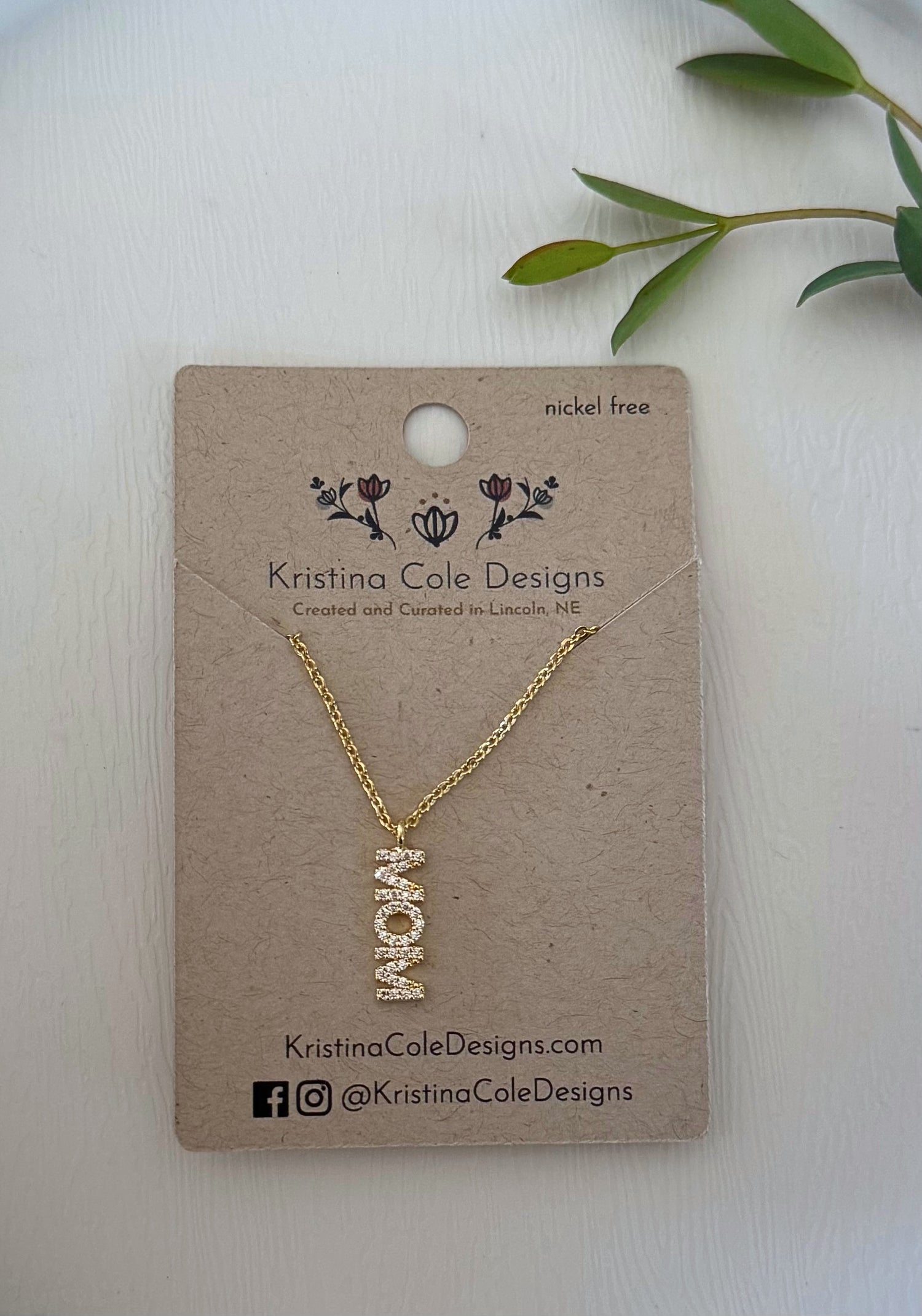 Gold Mom Necklace